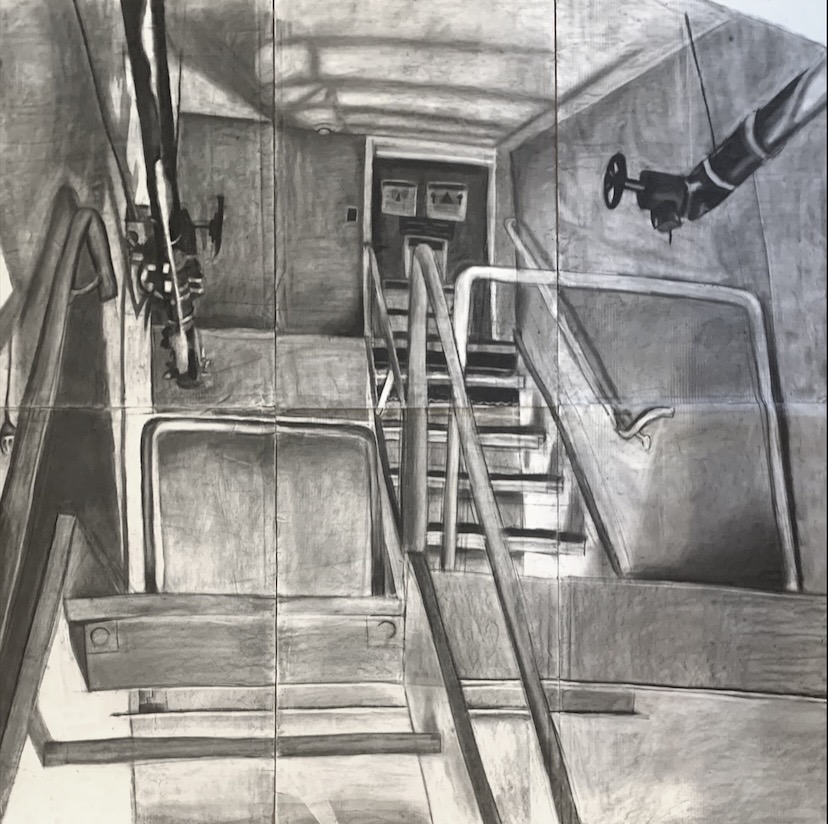 drawing of industrial space